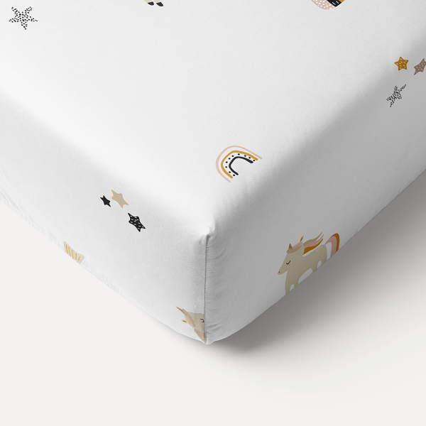 drap housse fille lara licorne Petite Amélie